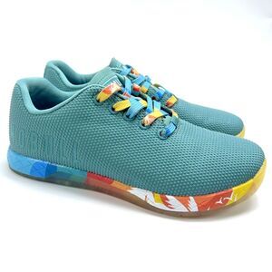 Nobull SuperFabric Trainer Running Mens US 7 Womens US 8.5 Teal Training Shoes